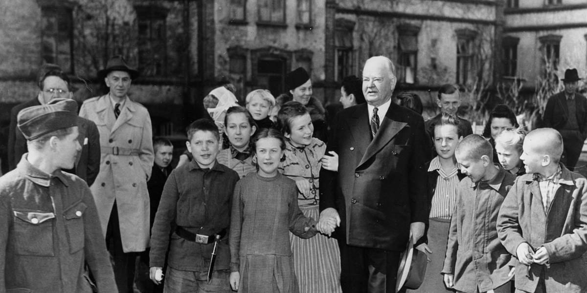 Herbert Hoover helped the US send food to Poland after WWII