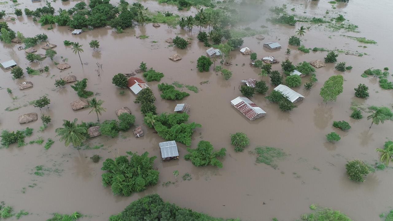 Destruction from Cyclone Idai in Mozambique
