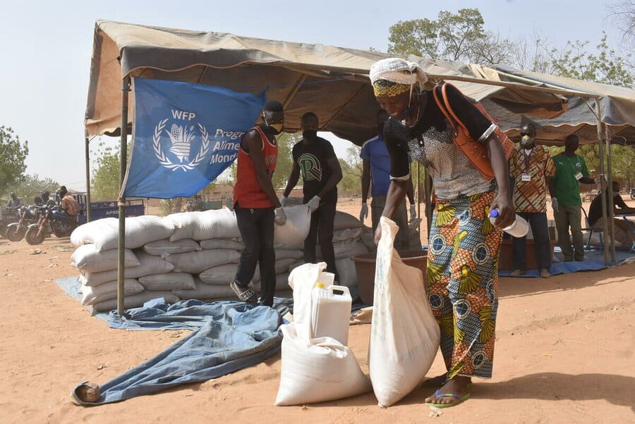 WFP distributes food in Burkina Faso, a region prone to famine