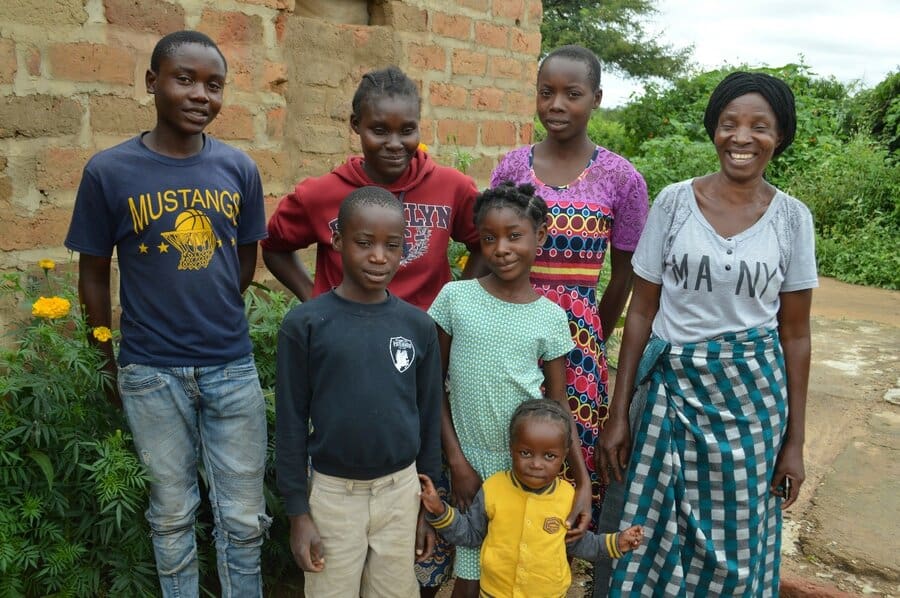family in Zambia