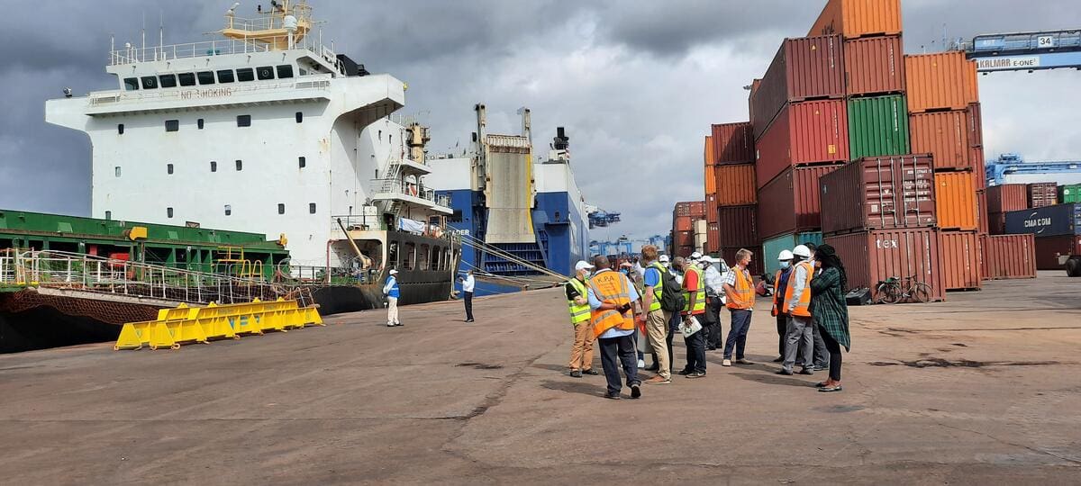 Mombasa port in Kenya