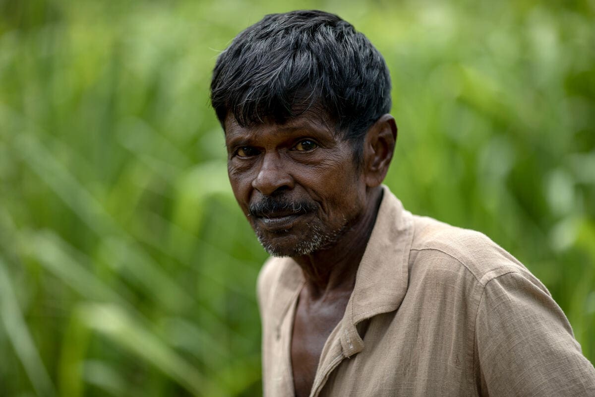 Farmer in Sri Lanka
