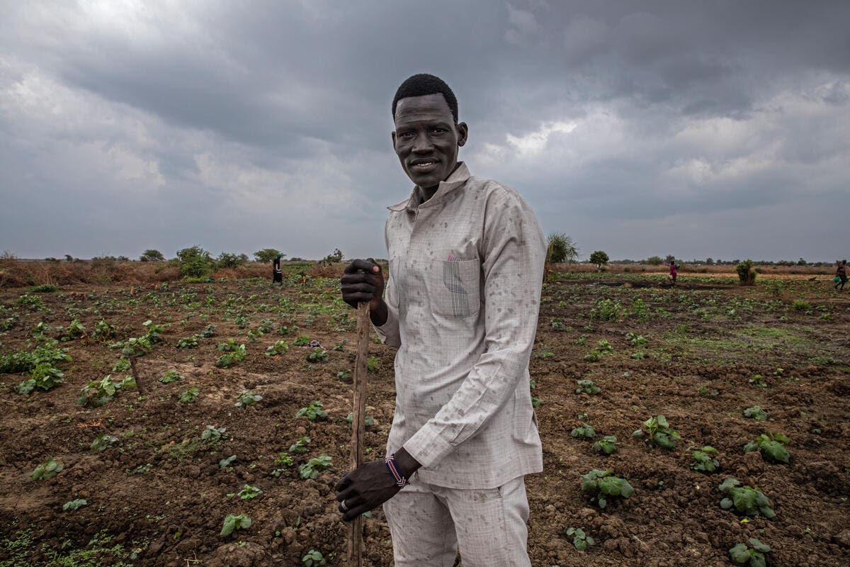Farmer in South Sudan